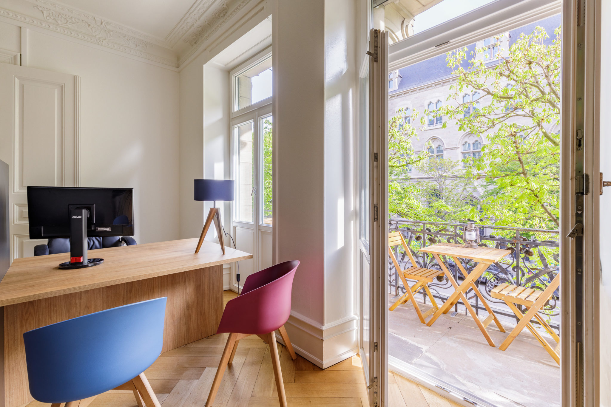 Bureau, vue balcon